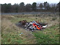 Fly tipped rubbish near the Cumbrian Coast Line, Siddick