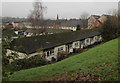 Row of bungalows at the northern end of Borderers Way, Brecon