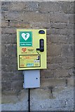 TF0109 : Defibrillator near the phone box by Bob Harvey