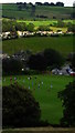 Evening football match below Kendal Castle