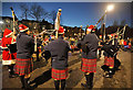 A festive scene in Bank Street, Galashiels