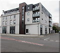 21st century flats on a Butetown corner, Cardiff