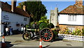 Chilham, Kent - The White Horse PH & traction engine