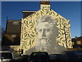 Mural of William Morris in Walthamstow