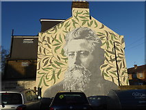 TQ3789 : Mural of William Morris in Walthamstow by Marathon