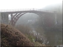 SJ6703 : Ironbridge on a misty December day by Philip Halling