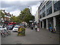 Wide pavement along High Street, Orpington