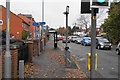 Cycle route crossing Bath Road