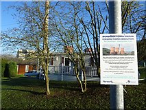 SJ6503 : Information notice  in Pool View Park Homes site by Philip Halling