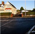 Junction at the northern end of Station Road, Rhoose