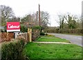 TG3204 : General election "Vote Labour" poster on Lower Road by Evelyn Simak