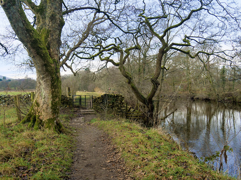 Path alongside the River Rawthey at... © David Dixon cc-by-sa/2.0 ...