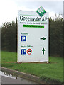 TL3593 : Greenvale AP sign by Geographer
