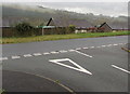 Junction at the southern end of Sunnybank, Brecon