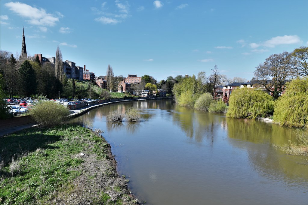 Shrewsbury River Severn from English... © Michael Garlick ccbysa/2.0