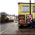 Global adverts, Snatchwood Road, Abersychan