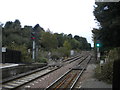 Railway west from Knottingley station