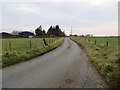 Minor road approaching Middlemuir