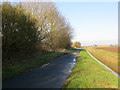 Quay Lane beside drain and ploughed field near to Field House