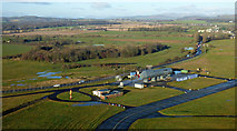 NS4766 : Glasgow Airport fire training area from the air by Thomas Nugent