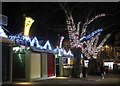 Christmas decorations on the Marketplace