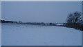 A snow-covered field north of Roberttown, Liversedge