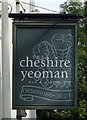 Sign for the Cheshire Yeoman, Ellesmere Port