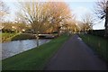 Royal Military Canal Path towards Twiss Road, Hythe