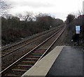 Borderlands Line south of Caergwrle station, Flintshire