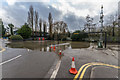 Car park under water