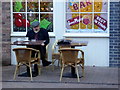 Man smoking a pipe, Omagh