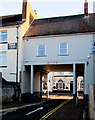 Danger - narrow entrance, Monnow Keep, Monmouth