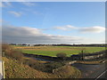 Wetherby racecourse from the York Road bridge over the A1(M)