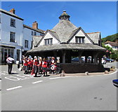 SS9943 : High Street performers in Dunster by Jaggery