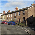 Row of stone houses, North Street, Abergavenny