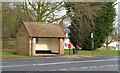 SE9839 : Bus stop and shelter on York Road, Bishop Burton by JThomas