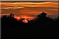 Pulham St. Mary: Sunset over Hill Farm