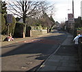 Start of the 20 zone, Chapel Road, Abergavenny