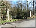 Old gateposts at Hall Estate