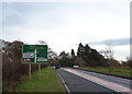 Approaching junction on the A689, Houghton