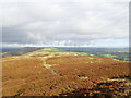 SJ1267 : View north from the summit of Pen-y-Cloddiau by Eirian Evans
