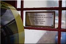 TF1509 : Defibrillator dedication plaque by Bob Harvey
