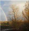SX9390 : Rainbow over Exeter University sports ground by David Smith