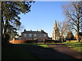 Buckminster, The Old Vicarage and the parish church