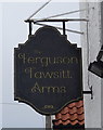 Sign for the Ferguson Fawsitt Arms, Walkington