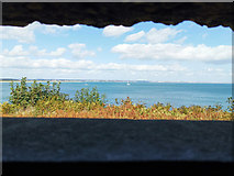 SZ0382 : View from observation slit at Fort Henry, Studland by Phil Champion