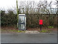 NY3962 : Elizabeth II postbox and telephone box, Blackford by JThomas