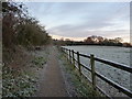 A frosty morning by the Hole Farm Trekking Centre