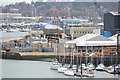 Quays on eastern bank of River Itchen