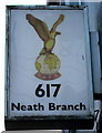 RAFA 617 Neath Branch sign